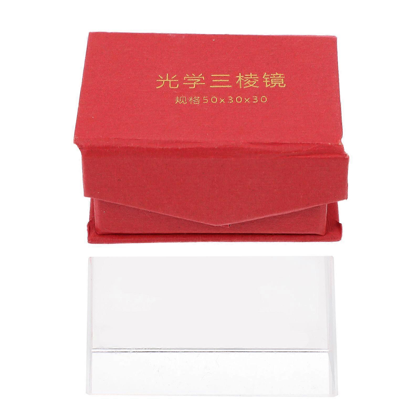 Triangular-Prism Optical Glass-Prism Physics Teaching Refracted Light Spectrum Tool