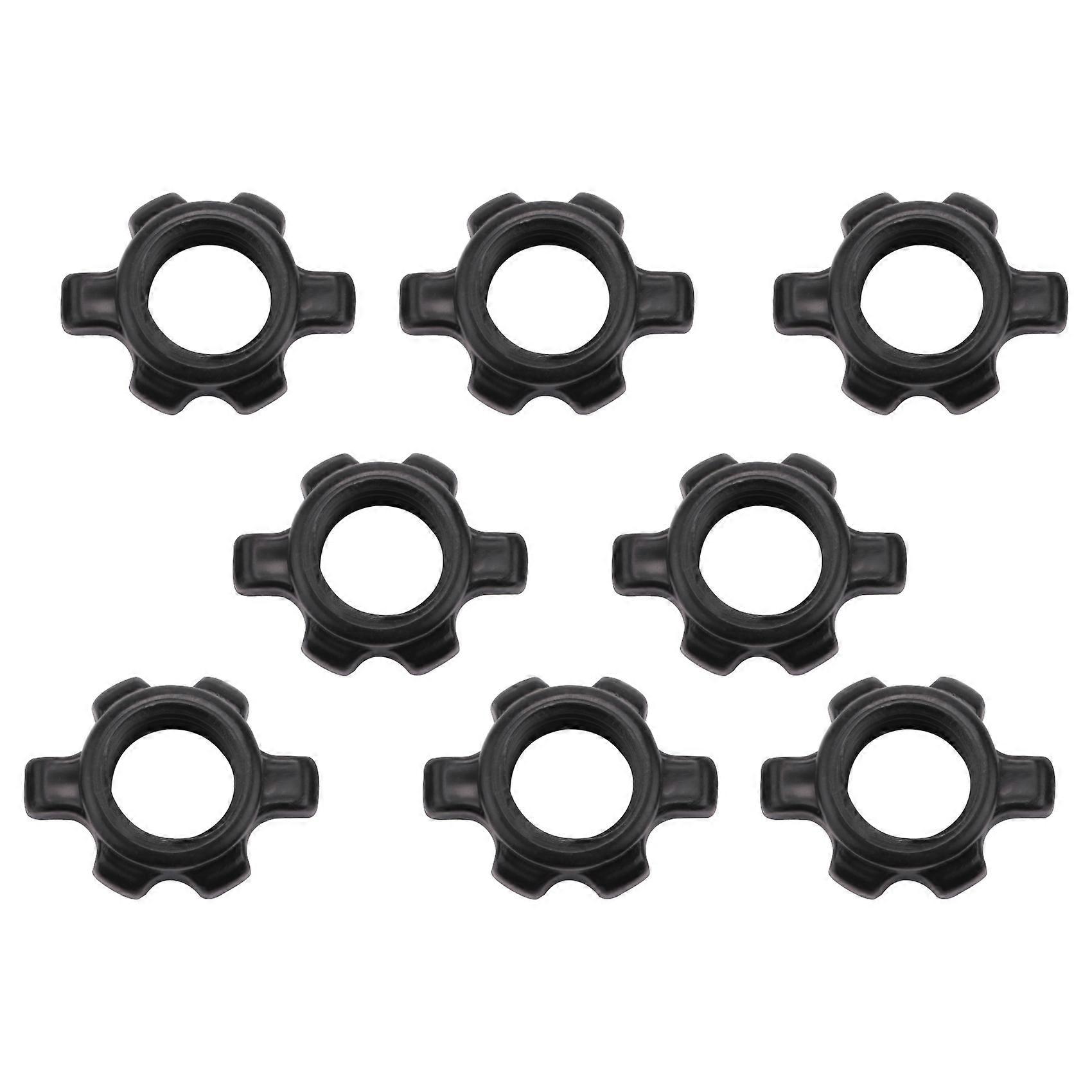 8Pcs Dumbbell Bar Nut Anti- Collars Screw 