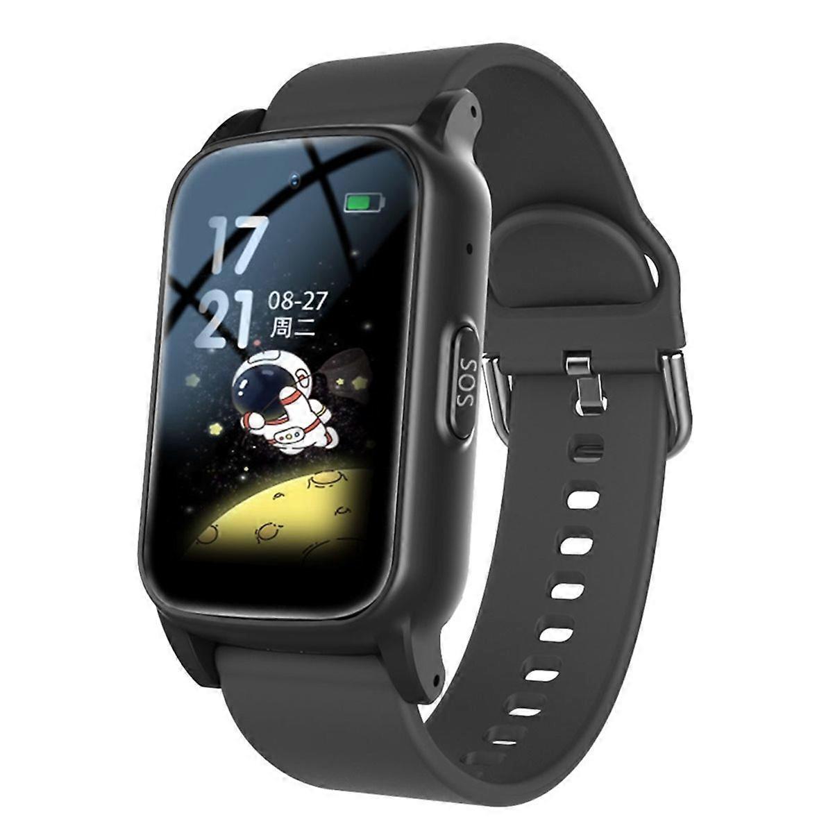 4G Elderly Smart Watch with GPS,SOS,Fall Detection Emergency Black B