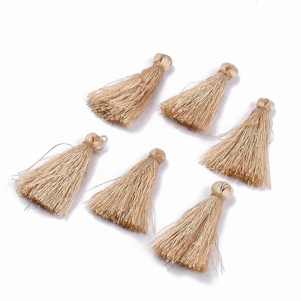 Polyester Tassel Pendant Decorations BurlyWood 30~35mm