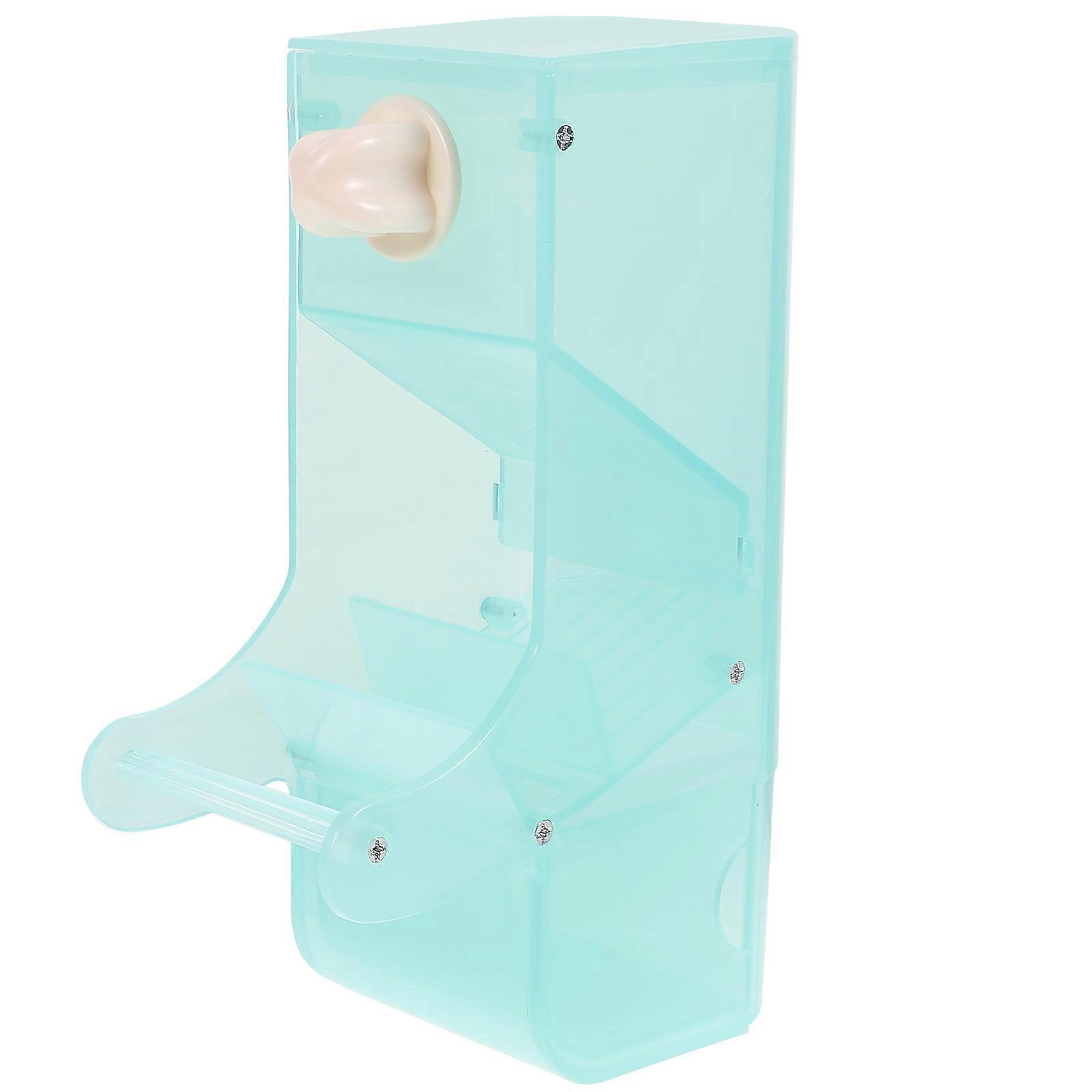 Bird Cage Feeder Automatic Bird Feeder Light Green PP Material