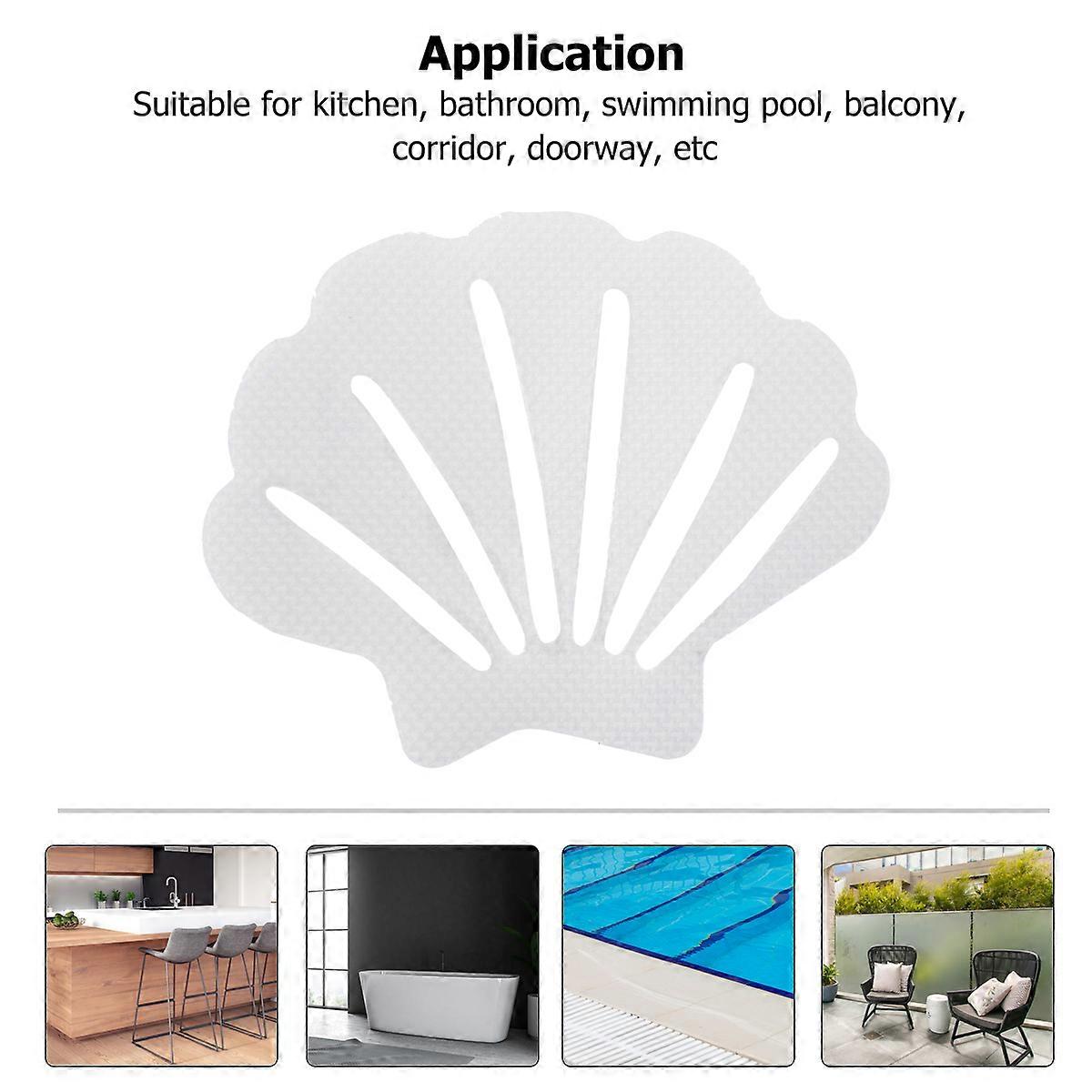 Bath Safety Strips Shell Shape Stickers for Bathroom Use 12Pcs Pack