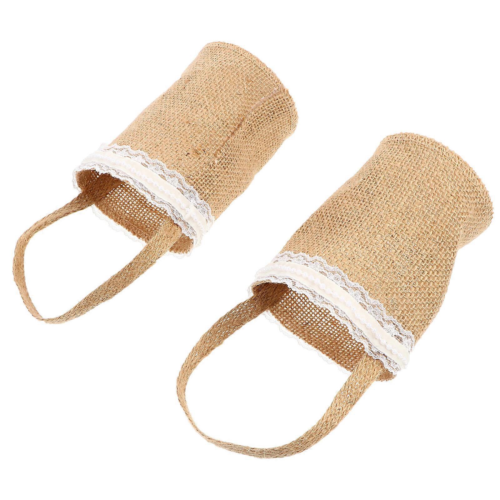 Wedding Linen Baskets Linen Storage Baskets for Decor 2Pcs Portable Use