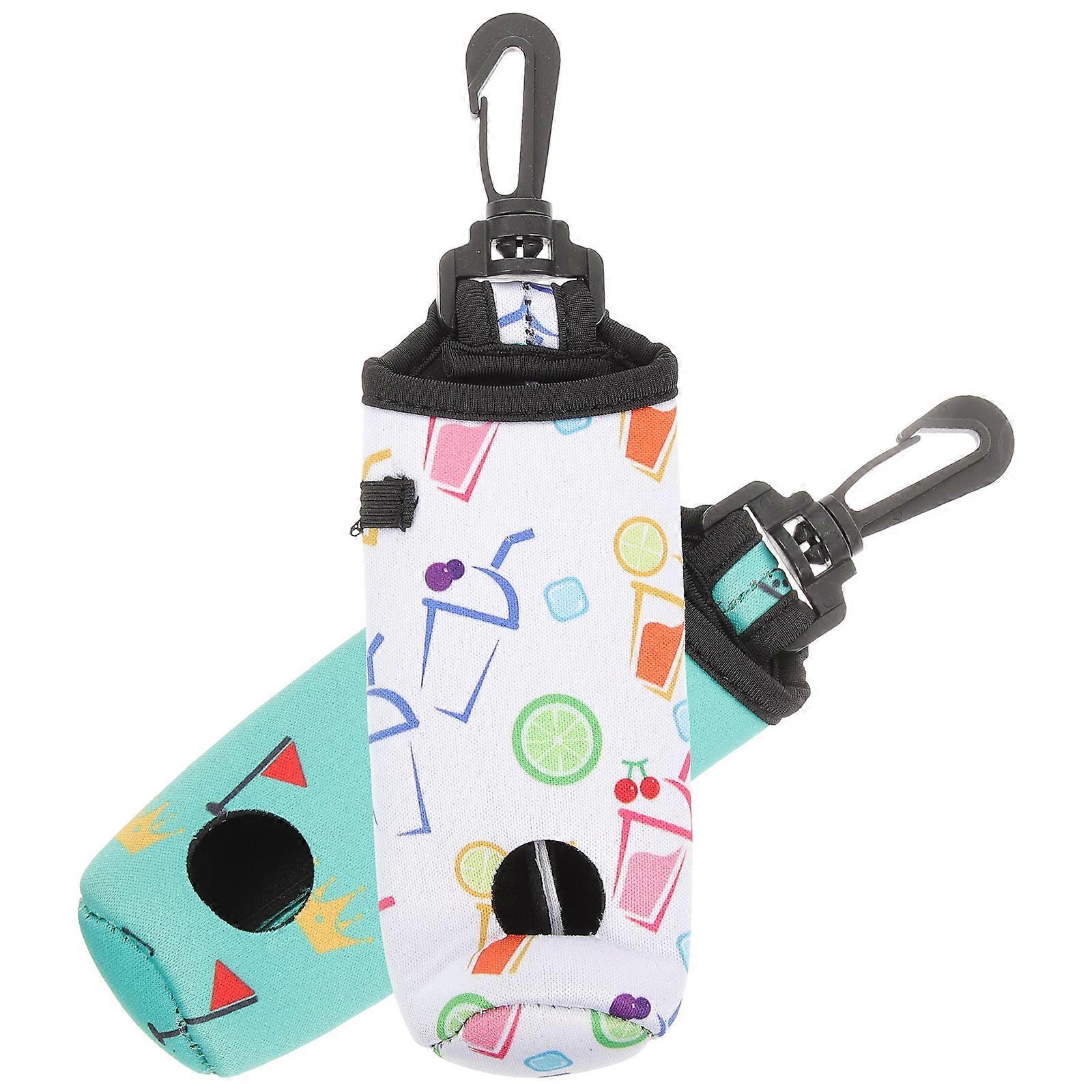 Golfs Ball Holder Neoprene Bag for Convenient Use 2Pcs Set