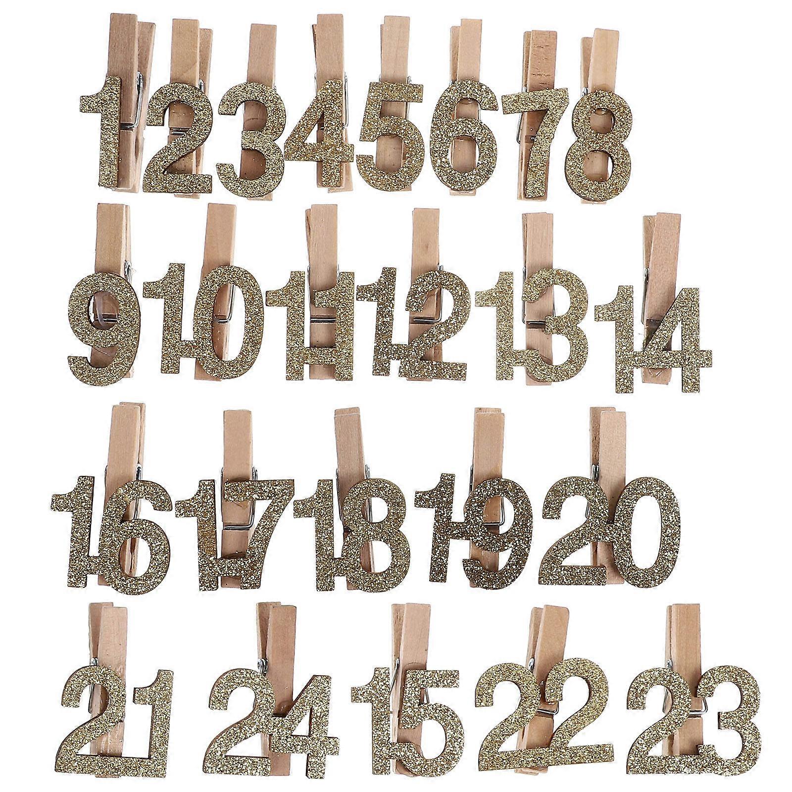 Wooden Clips Multi-Function Picture Clamps for Decoration 24Pcs