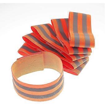 [6x Elastische reflektierende Armbänder, Sicherheitsreflektoren für Spaziergänge, Radfahren, Hunde, Joggen, C-XY