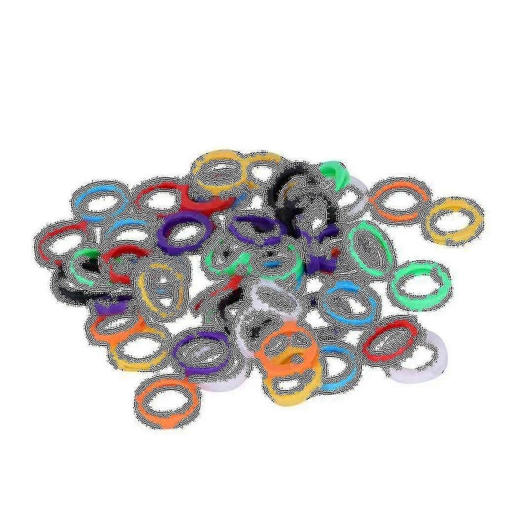 50pcs Mini ID Key Ring Cap Tags