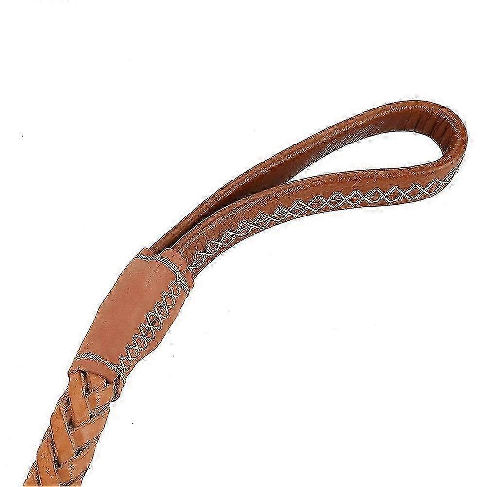 Leather Dogs Collar Strap Walking Leash