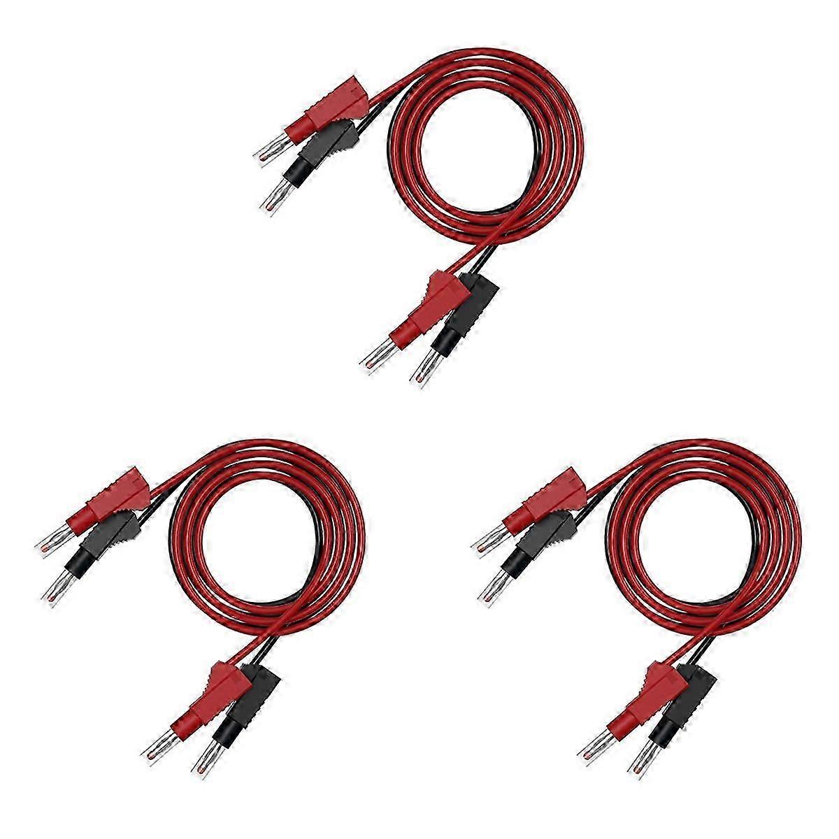 Multi-Meter Test Leads with Secure Banana Plug Jumper Cables