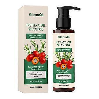 Batana Oil Shampoo 100ml  Organic Rosemary, Biotin & Keratin Formula for Hair Growth, Reduces Shedding & Thins Hair, Strengthens Roots for Men & Women