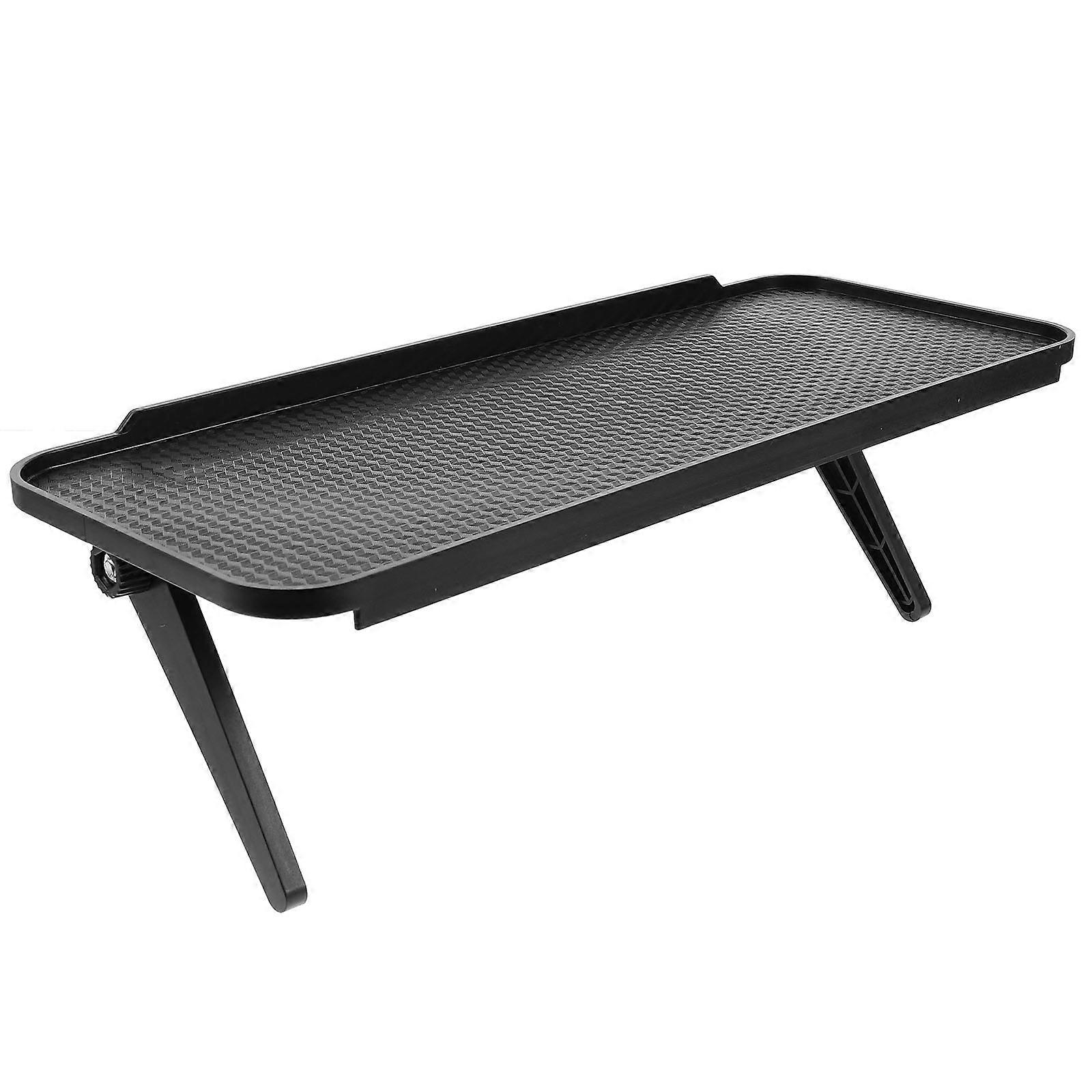 Foldable Computer Screen Shelf for Storage Use Black Plastic Holder