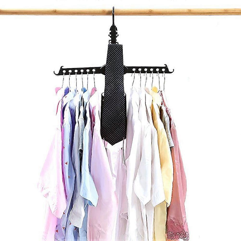 Plastic Clothes Hanger Multi-Functional Folding Hanger Rack for Clothes