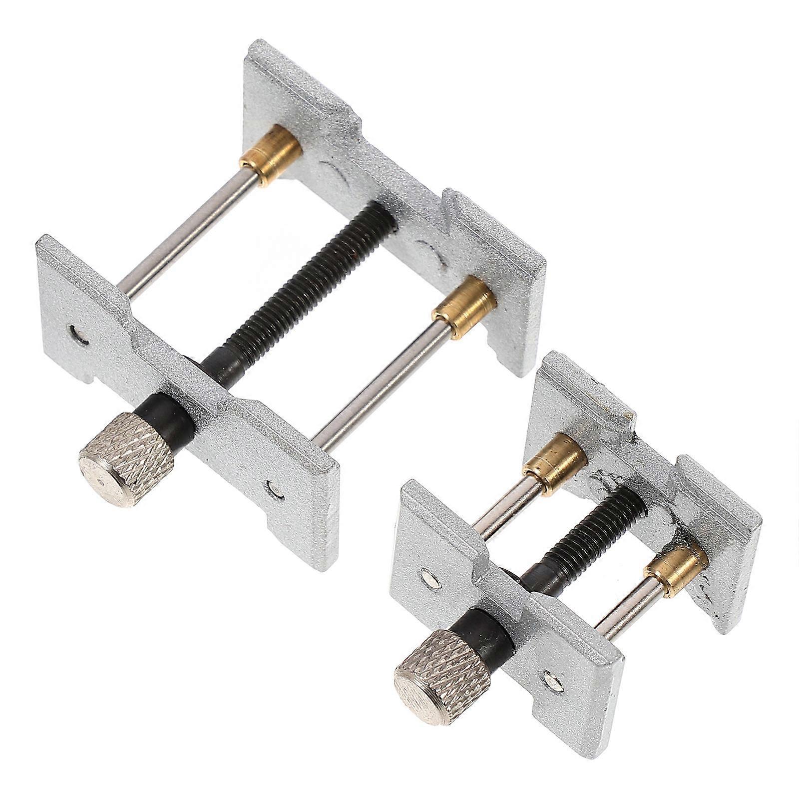 Watch Movement Clamp Fixed Base for Watch Maintenance 2Pcs Set