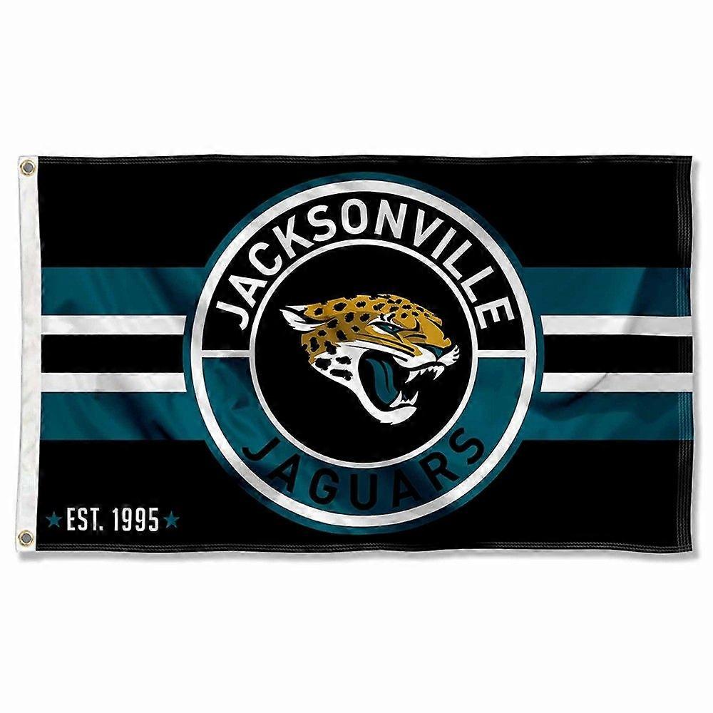 Jacksonville Jaguars Patch Button Circle Logo Banner Flag C0351