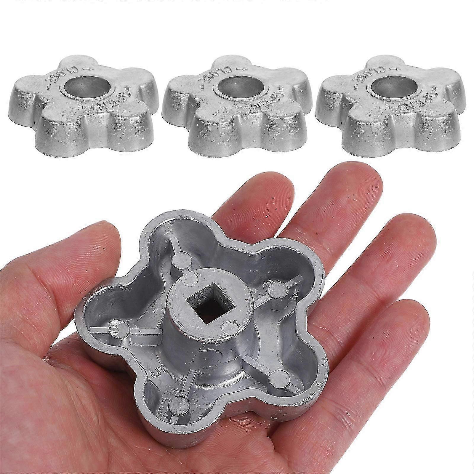 Industrial Gas Valve Handle Aluminum Alloy 4Pcs Replacement Knobs