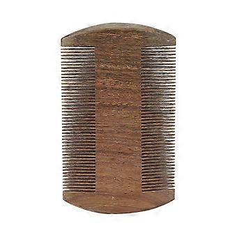 Double Sided Lice Comb Wide Fine Teeth Remove Louse Prevent Static Wooden Beard Mustache Comb