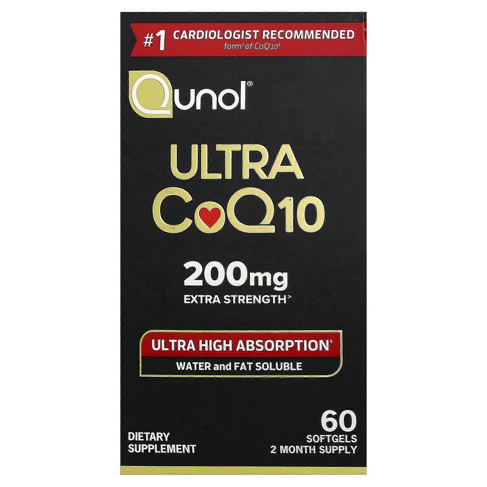 Qunol, Ultra CoQ10, 200 mg, 60 Softgels