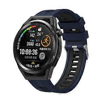 Huawei Watch GT 3 (46mm) kaksivärinen 22mm silikoninen kellohihnan vaihtoranneke