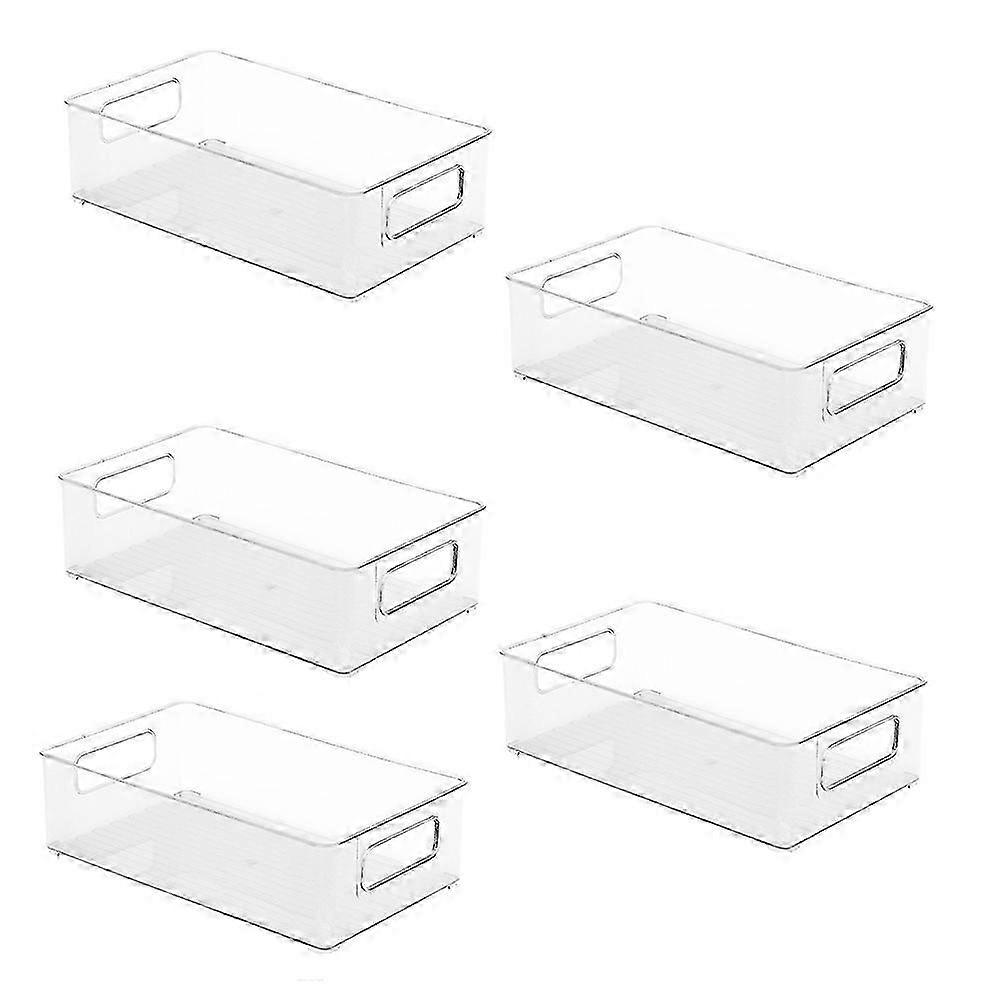 Cosmetic Finishing Box Stackable Storage Rack Transparent