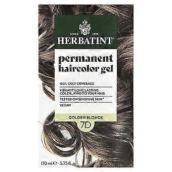 Herbatint, Permanent Haircolor Gel, 7D Golden Blonde, 5.75 fl oz (170 ml)