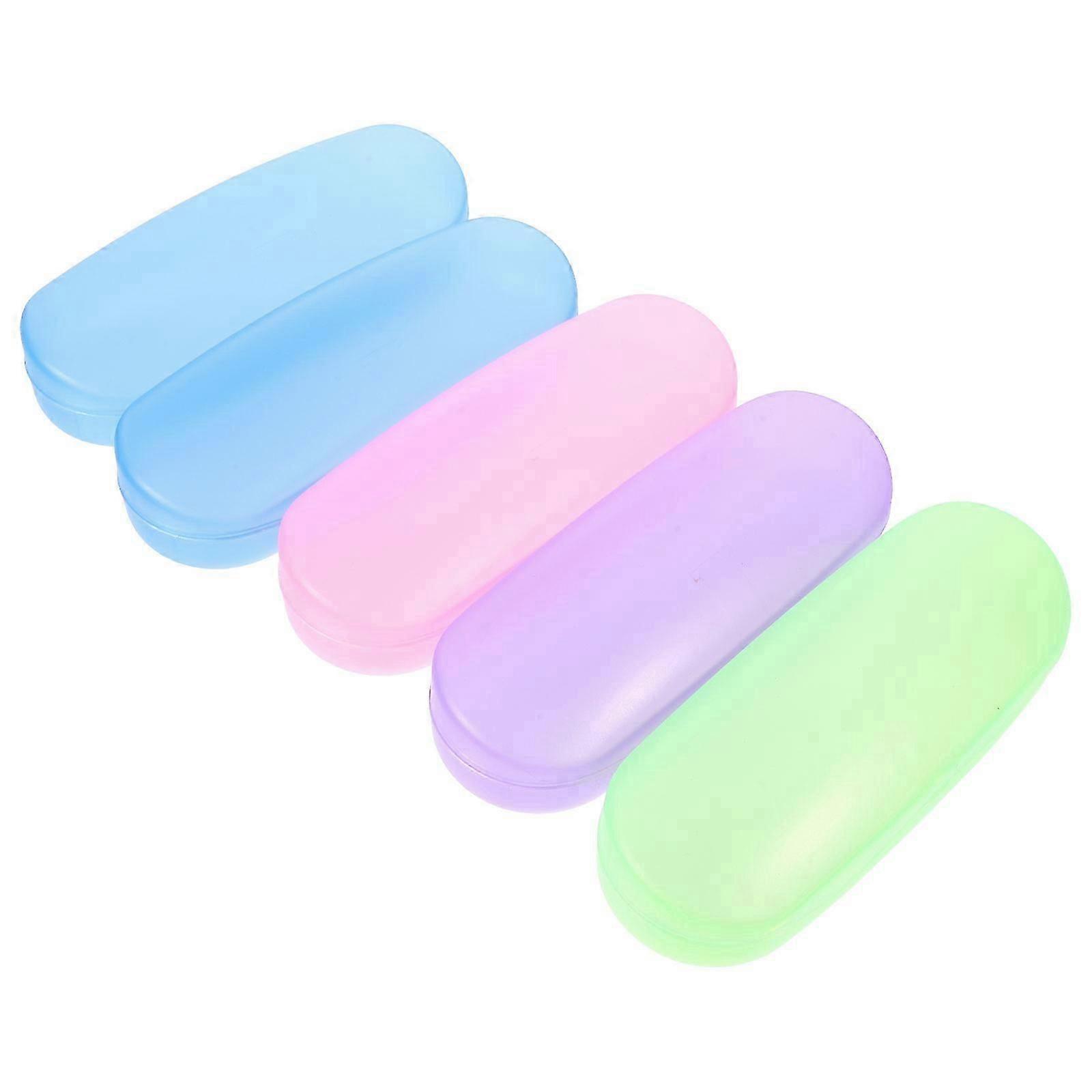 Durable Plastic Eyeglasses Cases | Portable Storage | 5Pcs