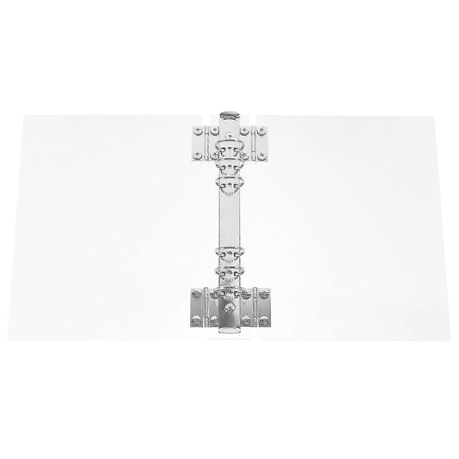 Clear Acrylic Notebook Binder for Document Protection with Cover