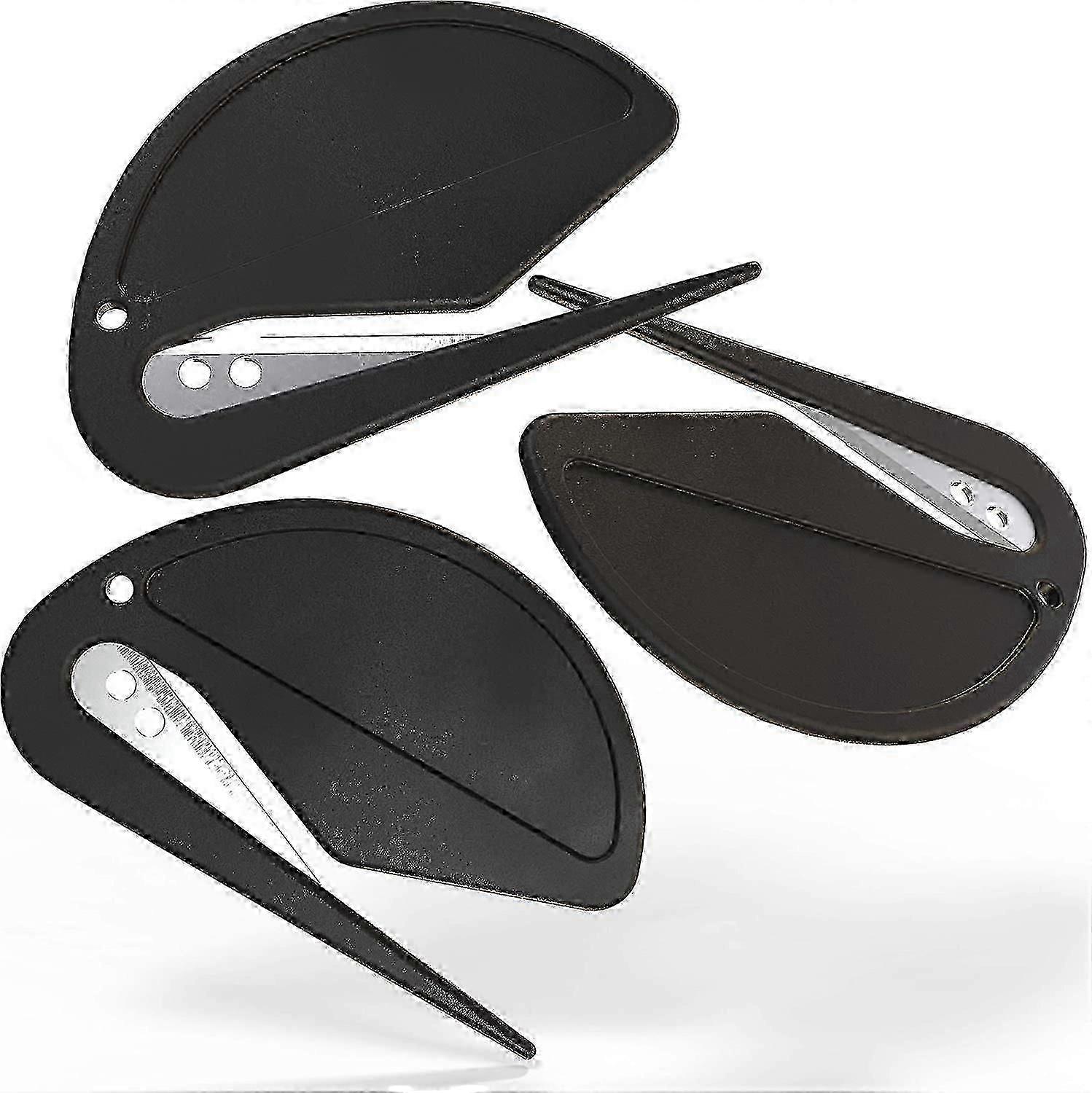 Letter Openers - Executive Black - Sharp And Efficient - Open Envelopes With Easeblack 3pcs