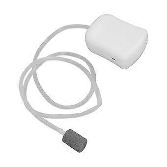 Mini Aquarium Aquarium Sauerstoffpumpe 1,5 W Ultra Quiet White USB Tragbar AC S2