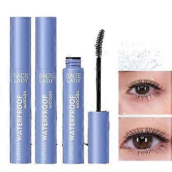 2pcs Blue Tube Natural Slender Curling Waterproof Sweat Not Smudge Mascara