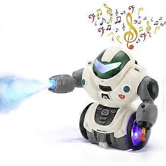 Robotspeelgoed voor kinderen, dansen, zingen, lopen, praten, glijdende robot met kleurrijke LED en spray, elektronisch speelgoed, interactieve vroege educatieve kinderrobot