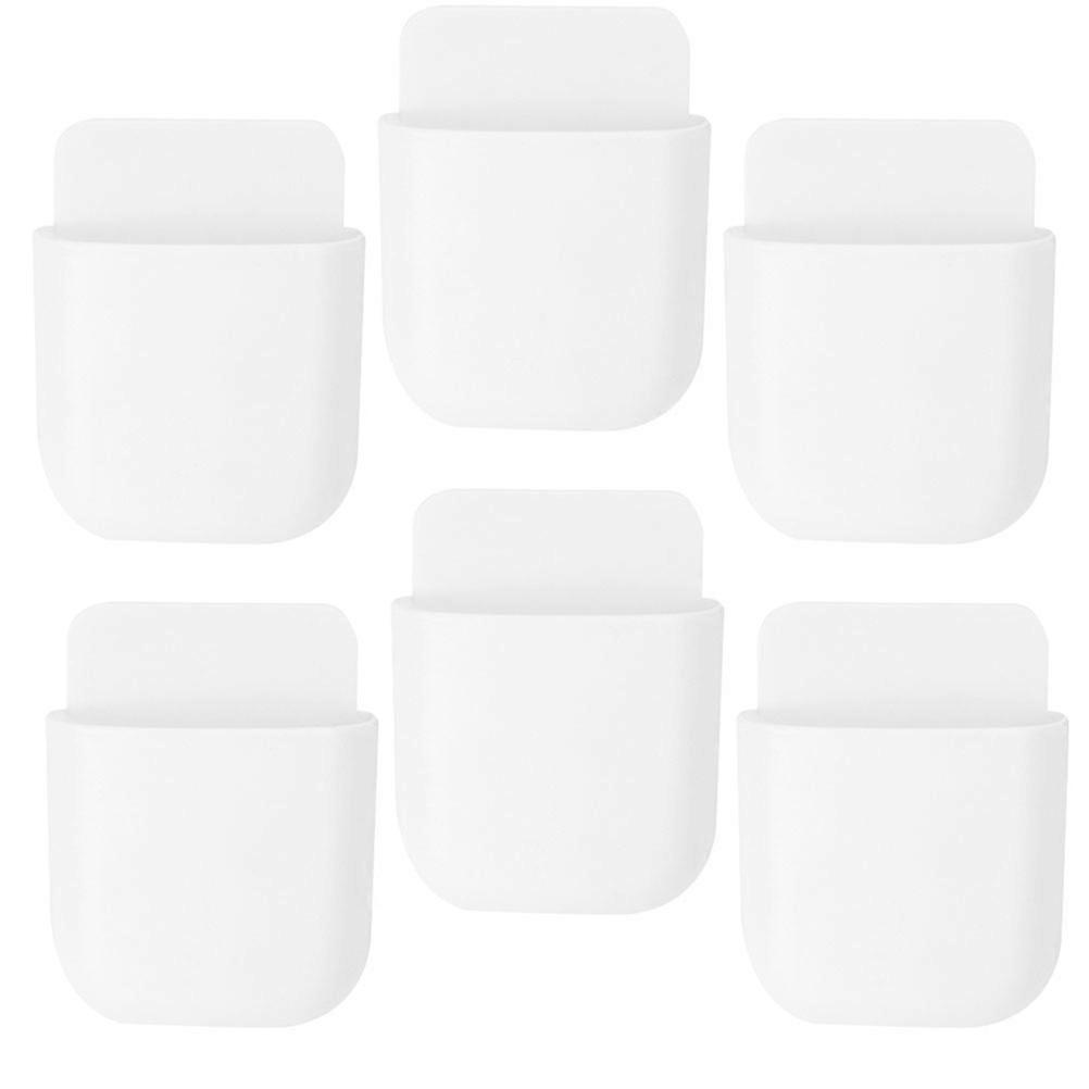 30Pcs Remote Control Holder Wall Mount Plastic for Storage White ABS