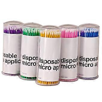 500pcs Disposable Micro Applicators for Precision Eyelash Cleaning and Makeup Application