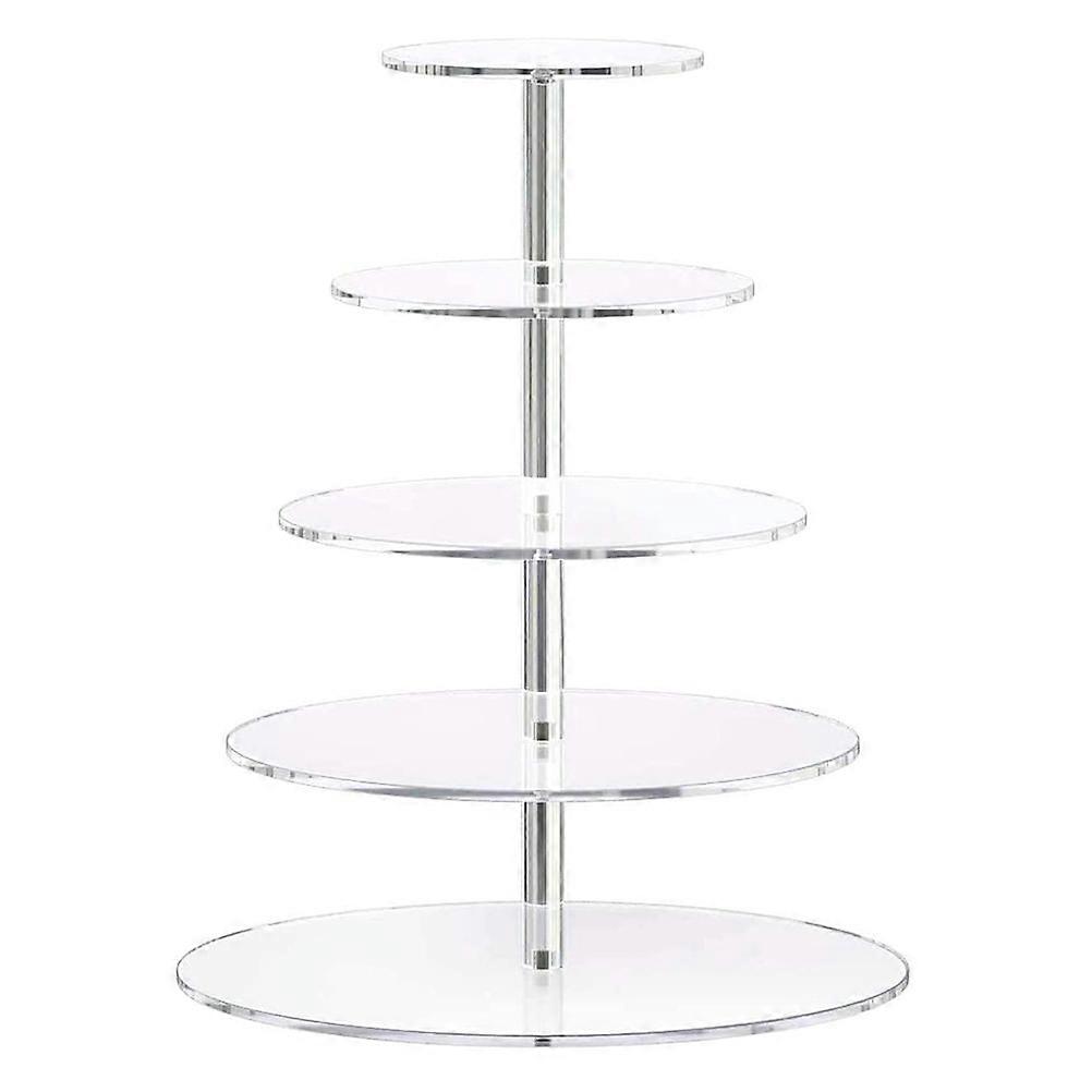 Transparent Five-Layer Acrylic Cake Stand for Display 1Pcs
