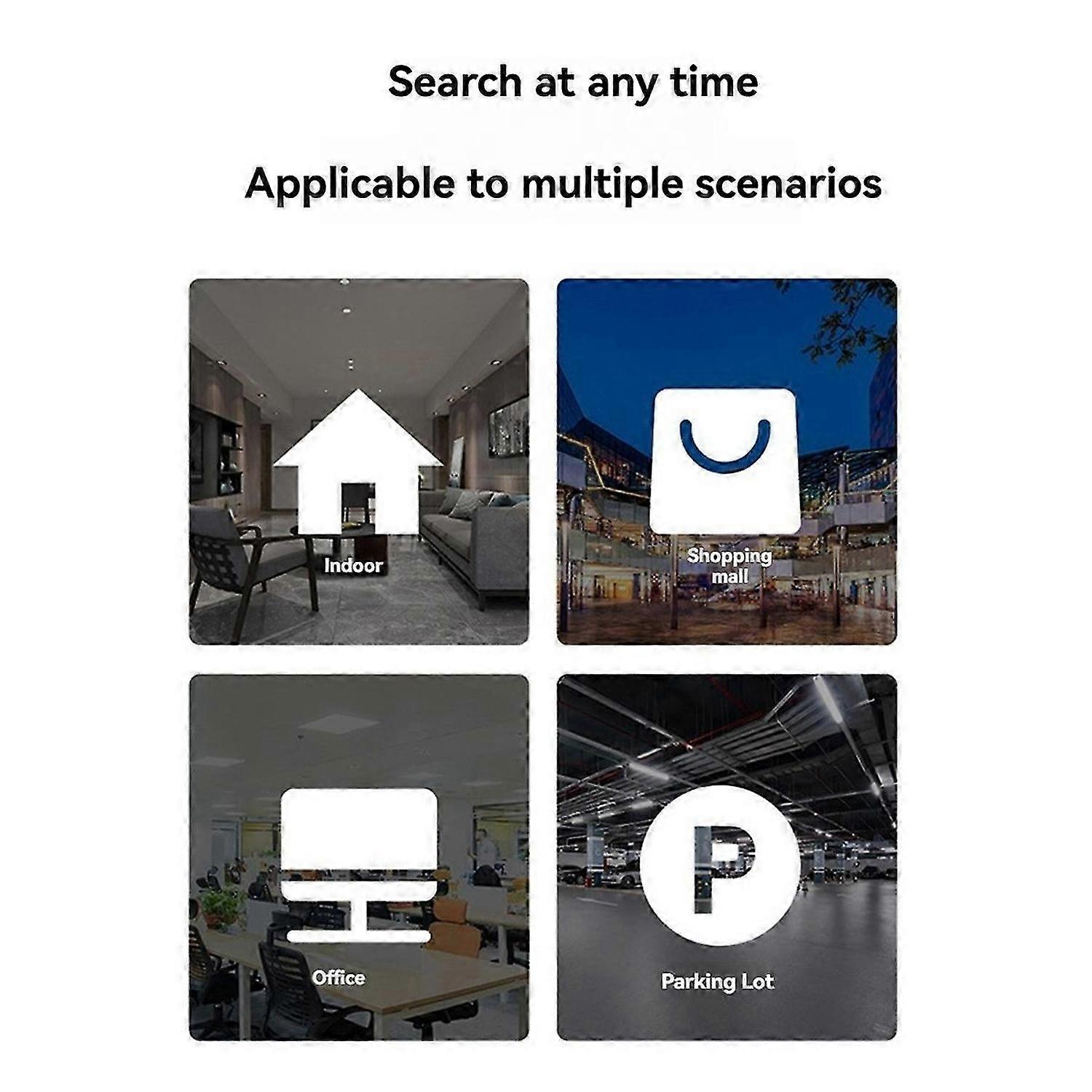 3pcs Smart Wallet Tracker Card Wireless Charging GPS Locator