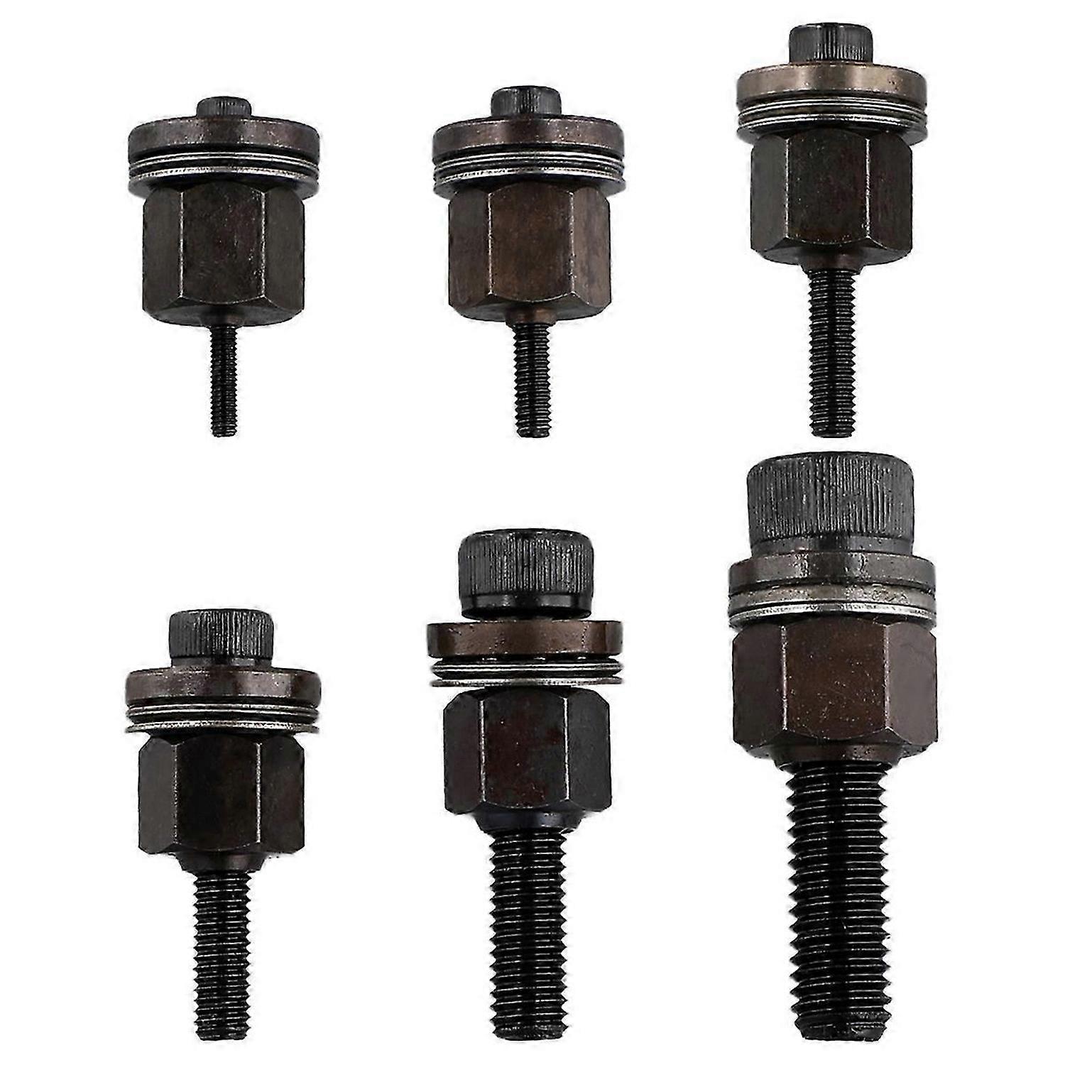 6Pcs Hand Rivet Tool Steel Head Set Manual Riveter Replace Tip Nut