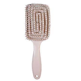 Brosse à cheveux professionnelle ventilée, antistatique, pour massage du cuir chevelu, utilisable sur cheveux secs ou mouillés, outil de coiffure rose GF