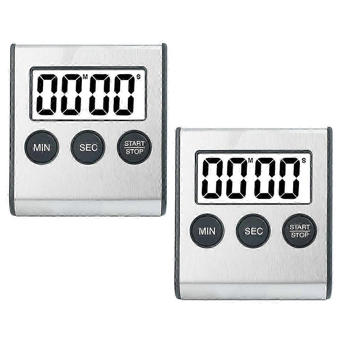 2pcs Küche Timer Digitaler Timer Küche Timer Stoppuhr Digitaler Timer mit Magnet Egg Timer Digitale Küchenuhr