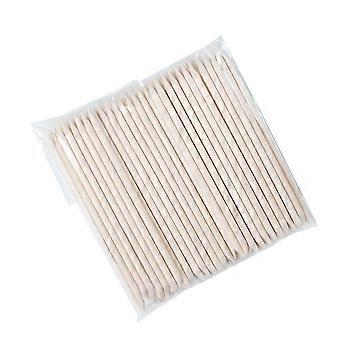 Manicure Tools Nail Art Orange Wood Sticks for Cuticle Removal 100Pcs