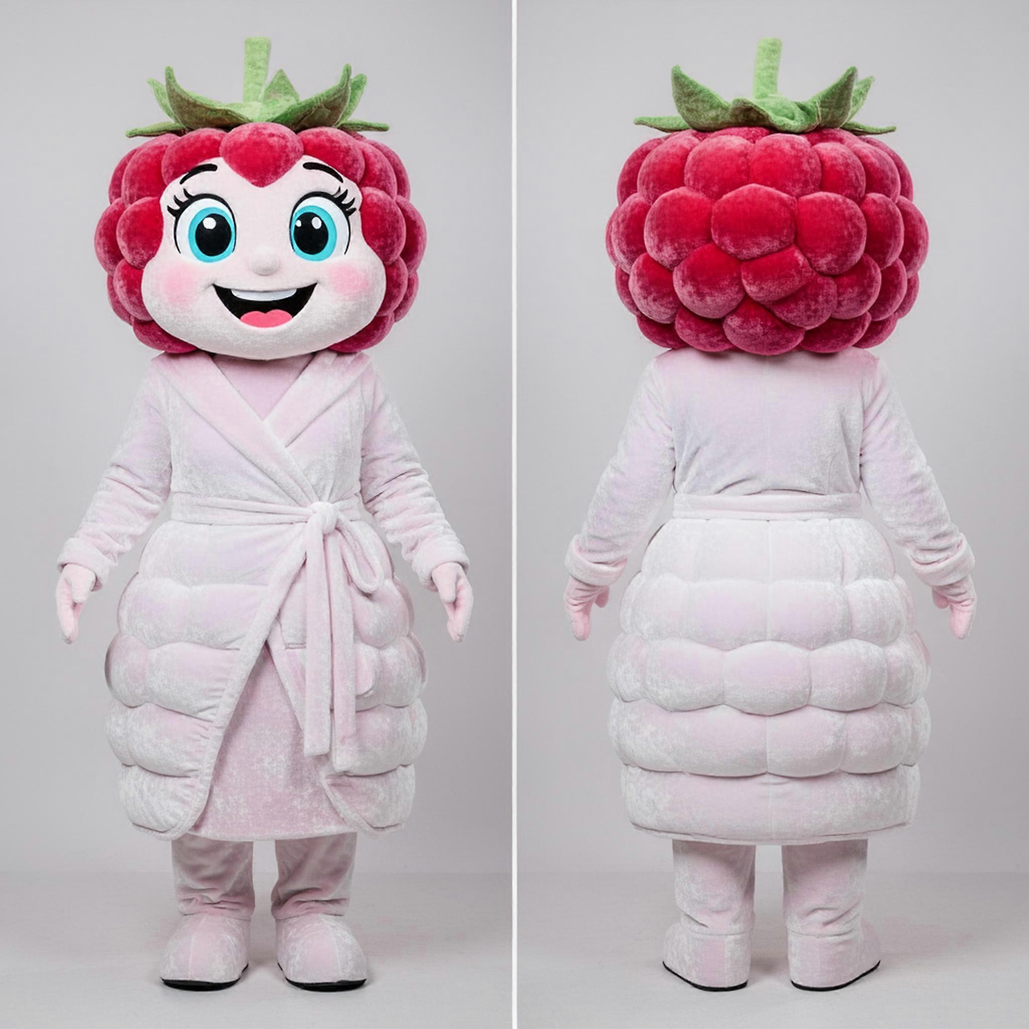 MASTICOT Velvety White Raspberry Mascot