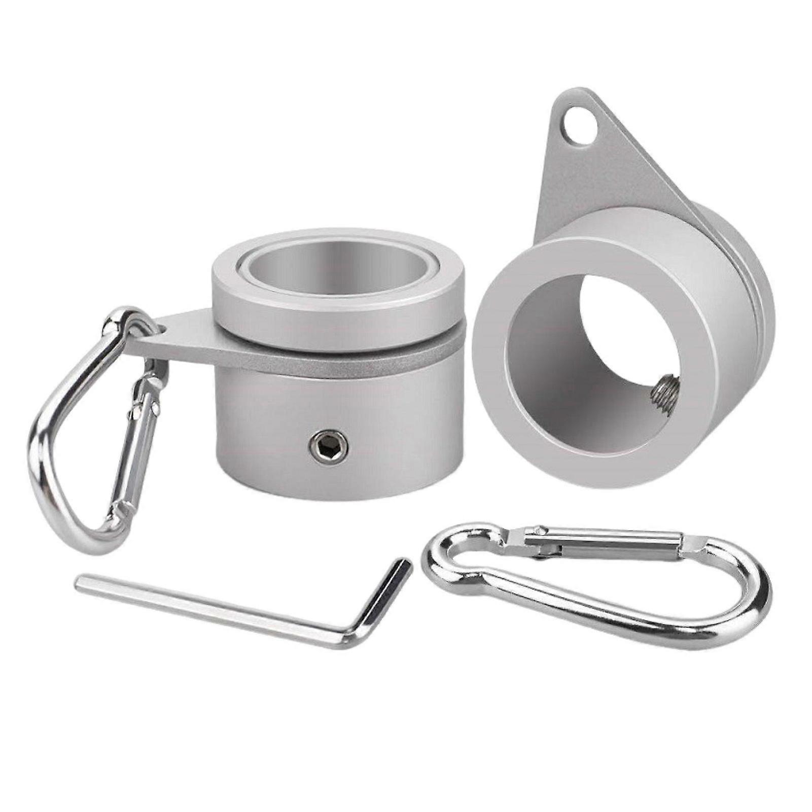 Rotating Anti Wrap Tangle-free Flag Pole Mounting Ring Clip Set