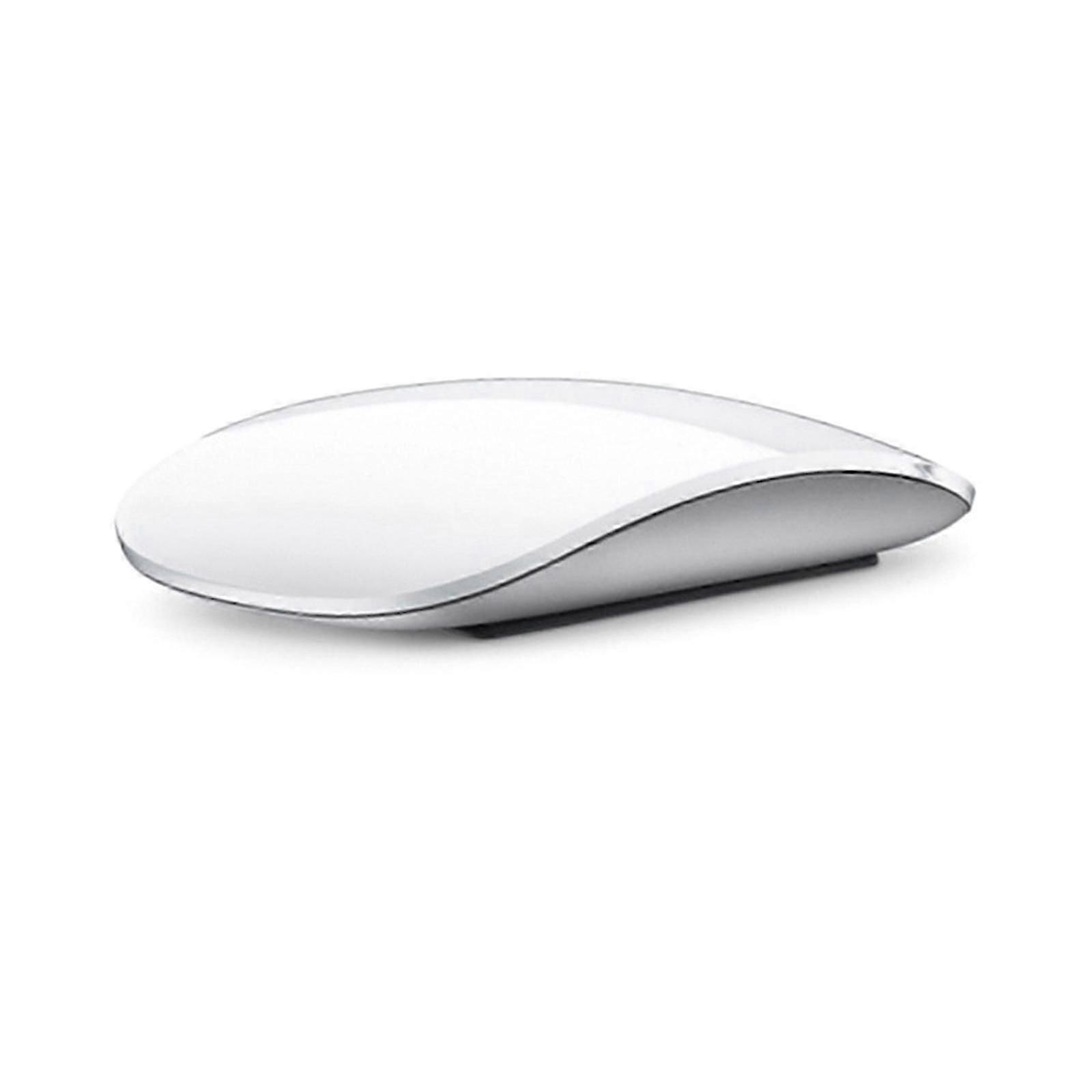 Wireless Gaming Mouse BT 5.0 Mute USB 1600DPI Comcompatible withtable Crystal White