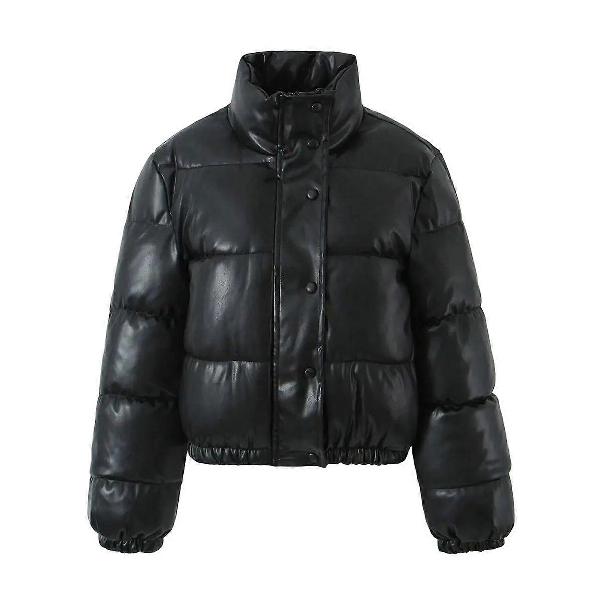 Women's Short PU Leather Jacket