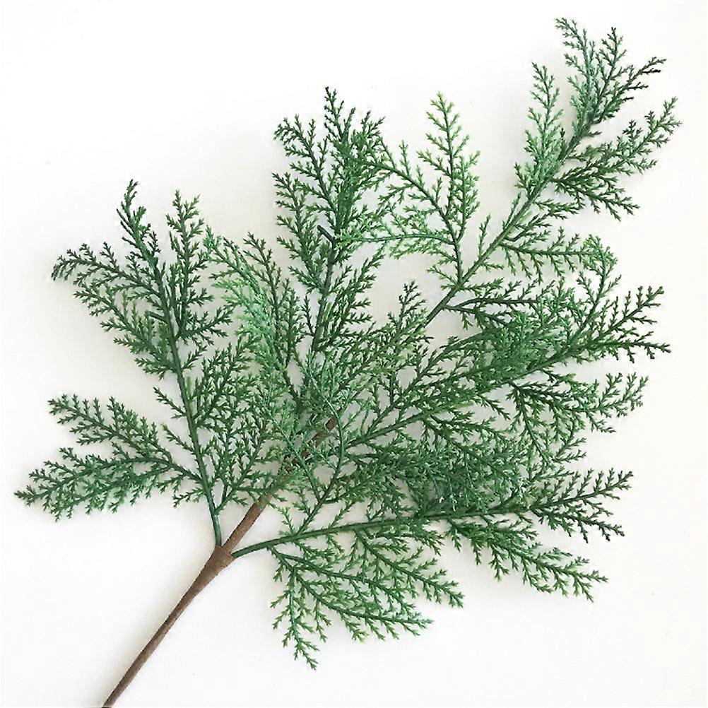 Artificial Cypress Simulation Branch Greenery for Home Decor 6Pcs Pack