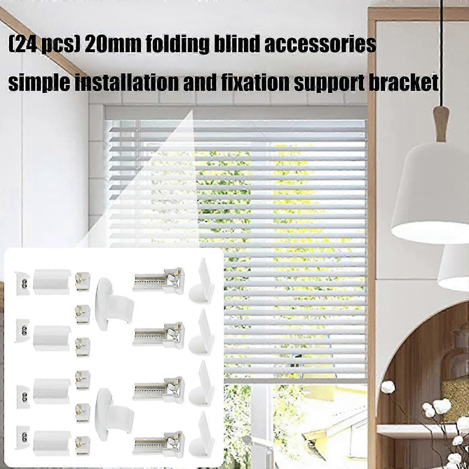 24Pcs Replacement Blinds Clip Plastic Construction Multiple Room Window Hardware Multicolor