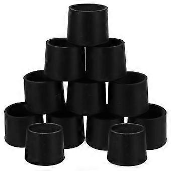 Trampoline Leg Cap Rubber Covers for Protecting 24Pcs Black Foot Pads