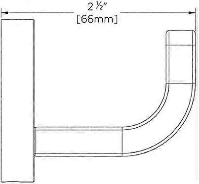 Deep Polished Robe Hook