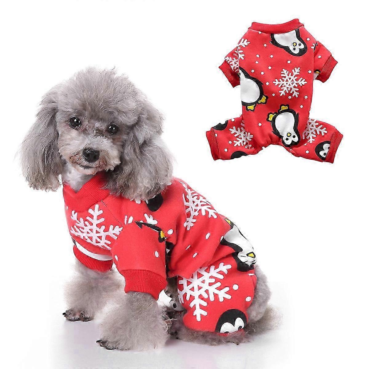 Soft Red Dog Jumpsuit Christmas