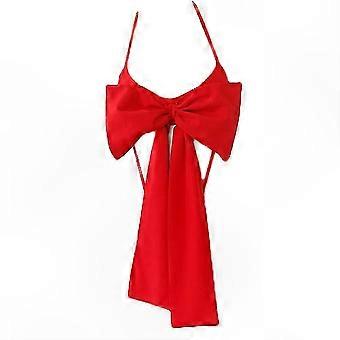 Rotes Babydoll-Dessous-Set mit Fliege für Damen, Weihnachts-Anime-Cosplay-Nachtwäsche, Schlafanzug, Unterwäsche, Geschenk, sexy, Unwrap Me Glücksbringer