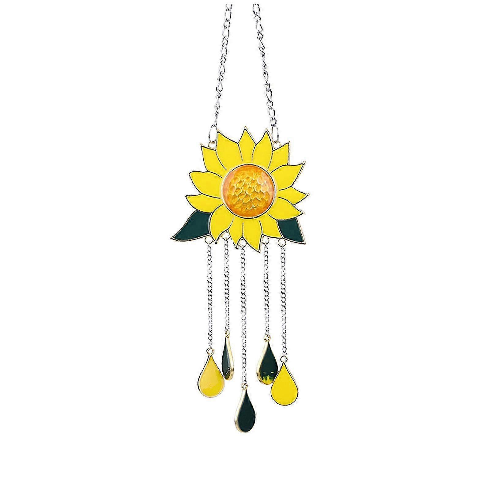 Delicate Sunflower Wind Chime Pendant