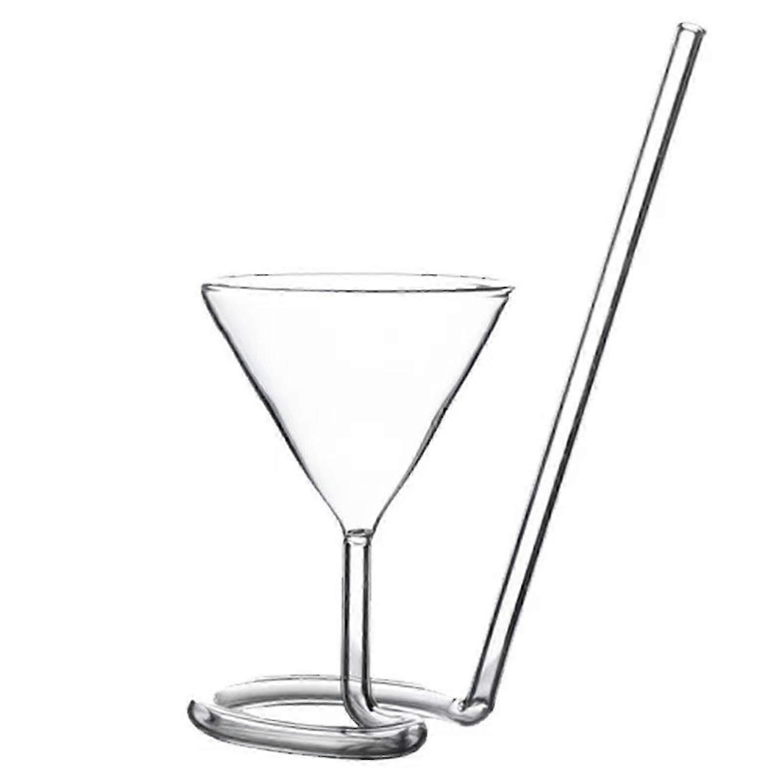 Straw-Integrated Goblet